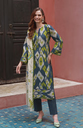 Colors Digital Printed Khaddar Edit 3 Piece-CDK-25-07